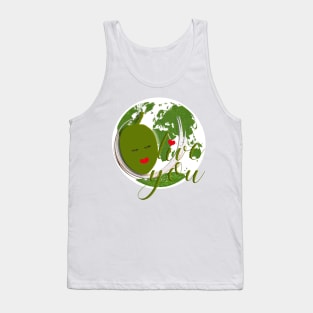 Olive You Celebrate Earthday: Save the Planet Tank Top